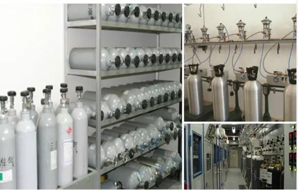 Medical Aluminum Oxygen Cylinders 5L with Pin Index Oxygen Valves Cga870