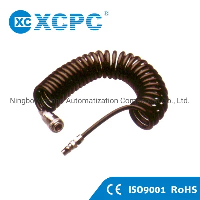 Xcpc Fabricante de neumáticos Proveedor OEM de China Accesorios Acopladores Silenciadores Plumero de aire Tubo de poliuretano Tubo en espiral de PU