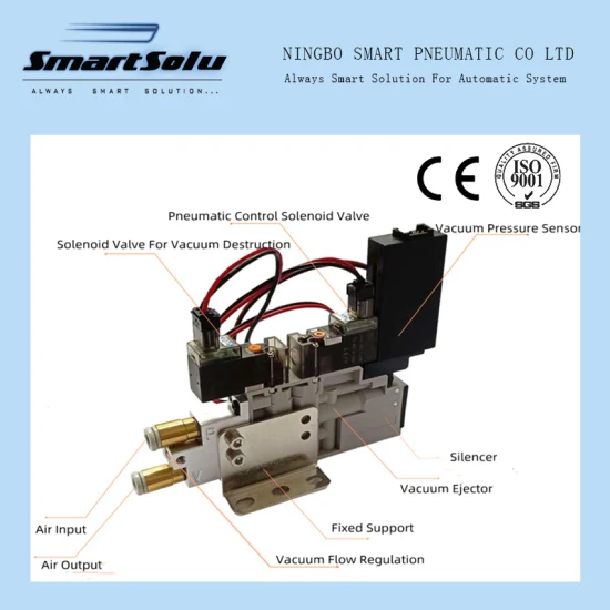 Generador de vacío compacto pequeño, componente neumático de alta calidad SMC
